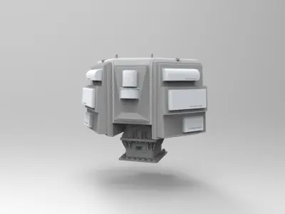 AN SLQ-32 electronic warfare 3D print model