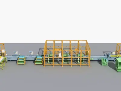 Industrial Equipment 30 - Semi Automated Welding Production  3D model