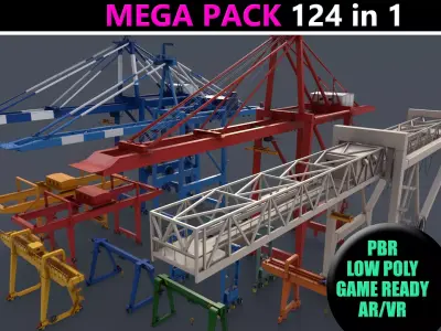 PBR Gantry Cranes - Mega Pack