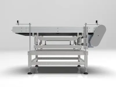 3D design model of a check weigh conveyor 3D model