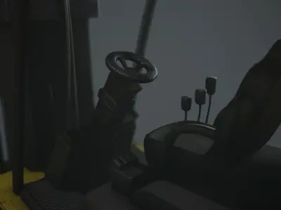 Forklifts forklift Low-poly 3D model