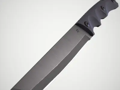 3D Tactical Tanto Knife - Game Ready PBR Asset Low-poly 3D model