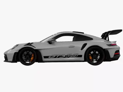 Porsche GT3RS Weissach 2023 3D model