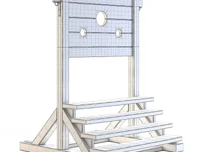 Medieval Stocks 3D model