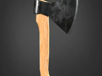 Axe Realistic Low-poly 3D model Low-poly 3D model