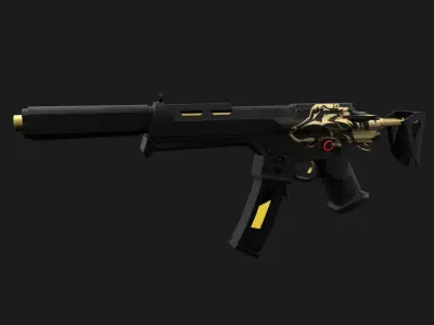 Sci-fi Spectre M4 Low-poly 3D model