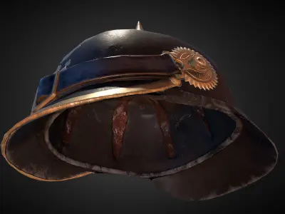 Helmet - Low Poly from century Low-poly 3D model