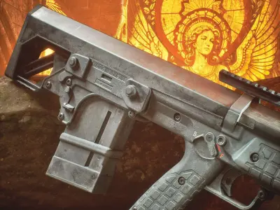 RBF Marksman Rifle Low-poly 3D model