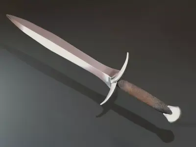 Sword spartan dagger low-poly game ready Low-poly 3D model