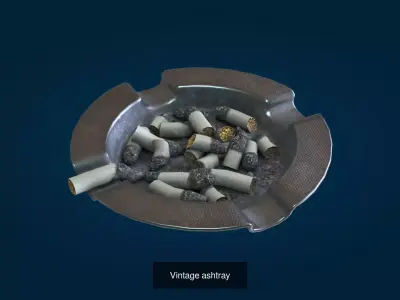 Vintage Office Set 3D Model Pack