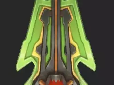 Pack With 30 Fantasy Swords - Part 08 Low-poly 3D model