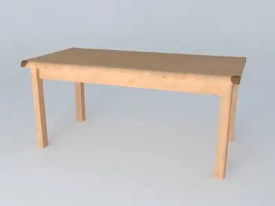 Indiana Red Pine Table 3D model
