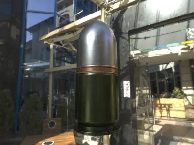 40mm grenade M7XX Low-poly 3D model