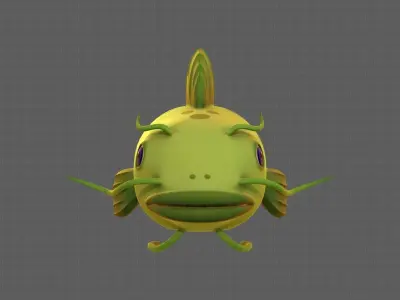 Fish V10 Low-poly 3D model