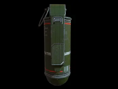 Flash Grenade Low-poly 3D model