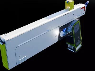 Gamer gun 3D model