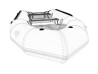 Zodiac Boat Raft 3D model