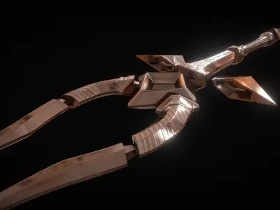 Egyptian staff - 3D printing - Cosplay 3D print model