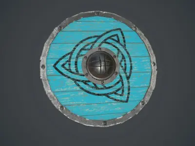 Viking shields Free low-poly 3D model