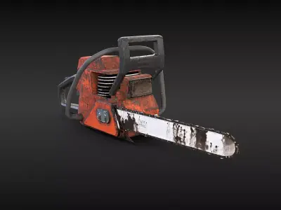 Generic Modern Old Gas Chainsaw 3D model