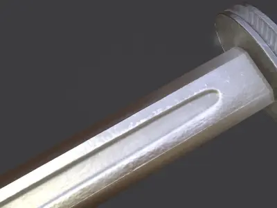 Sword Low-poly 3D model shop