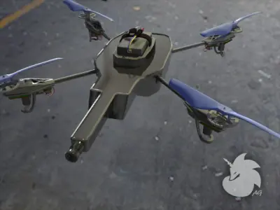 Parrot AR Drone 3D model