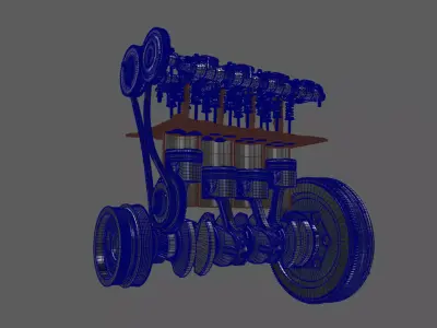 Engine Pistol 3D model