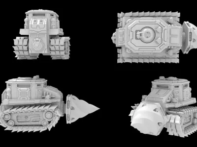 VEHICLE I with alt accesories 3D print model 3D print model