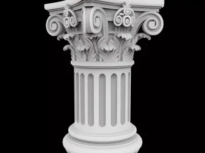 Mini Corinthian Pillar 3D Print Model 3D print model