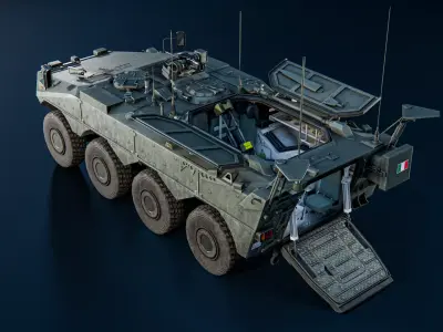 VBM Freccia Porta Mortaio Low-poly 3D model