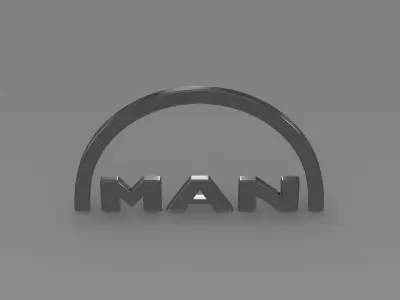 man logo 3D model from CGTrader
