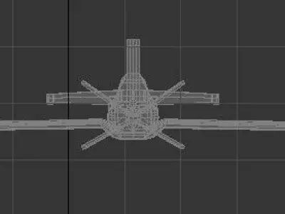 Low poly 3D airplane model Utva Lasta 1 Free low-poly 3D model