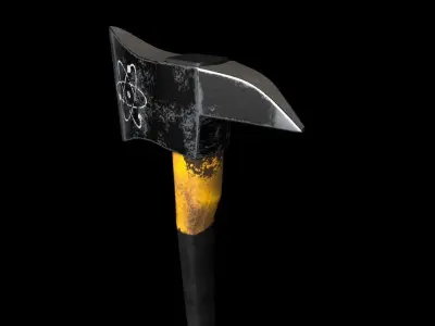 Axes Blade Free low-poly 3D model