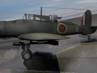 Blackburn B-25 Roc Mk-1 3D model