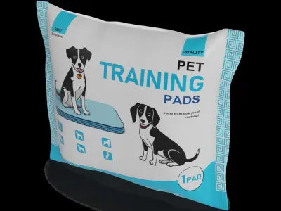Animal accessories Pet Training Pads Low-poly 3D model purchase