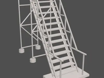 Industrial Stairs 3D model order