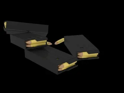 5mm ammo Free low-poly 3D model