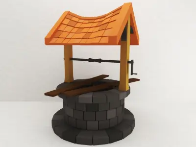 Well - low poly 3D model