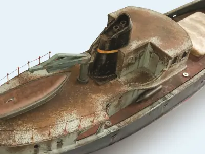 RC fishing boat 3D print model