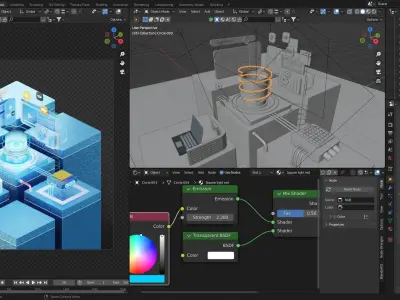 Web Development Modern and Professional Web Design Concept 3D model