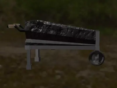 Worker Hand Cart 3D model