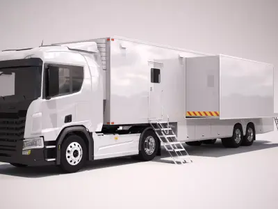 Generic Mobile Office Truck 3D model