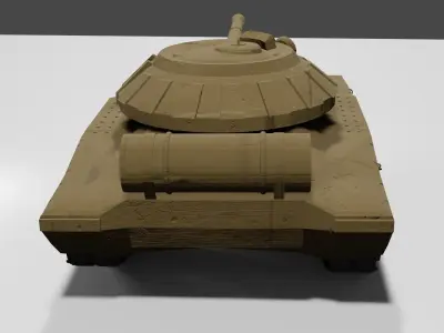 Low Poly Tank military Free 3D model