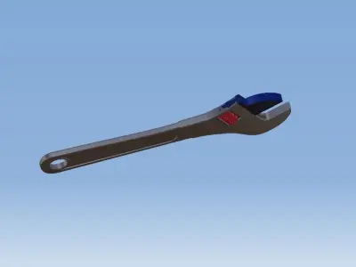 Adjustable wrench Free 3D model purchase