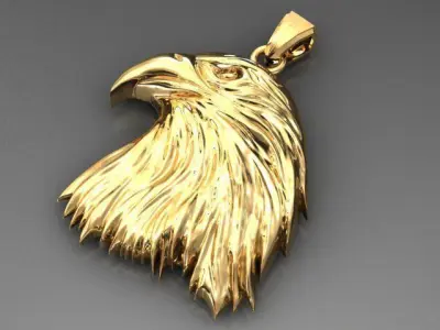 White Eagle Pendant  3D print model