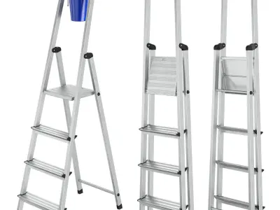 Step ladders set KRAUSE 3D model