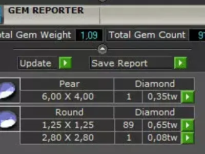 Floral design diamond earrings 3D print model