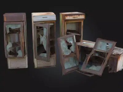 Abandoned Coolers  Forgotten Containers of the Past 3D model