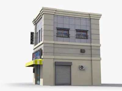 Japanese House x20 Low-poly 3D model purchase