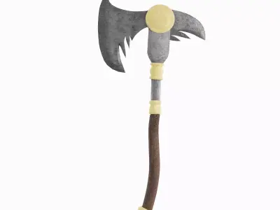 Fantasy Medieval Axe 03  3D model